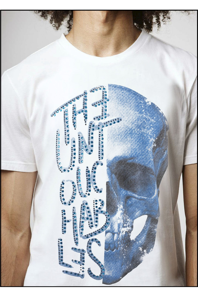 CAMISETA PAINT SKULL WHITE THE UNTOUCHABLES