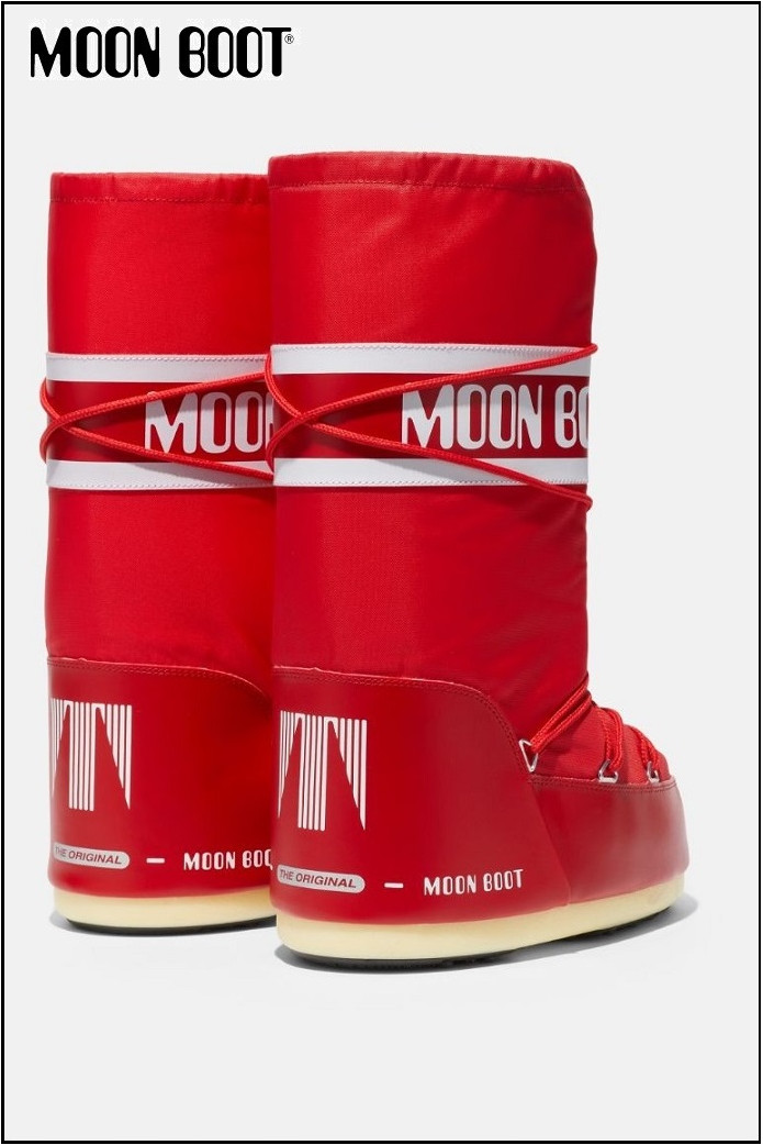 MOON BOOT NYLON RED