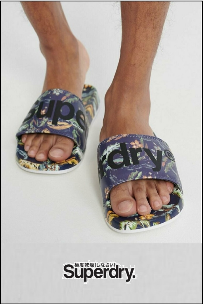 CHANCLA PLAYA-PISCINA HOJAS SUPERDRY