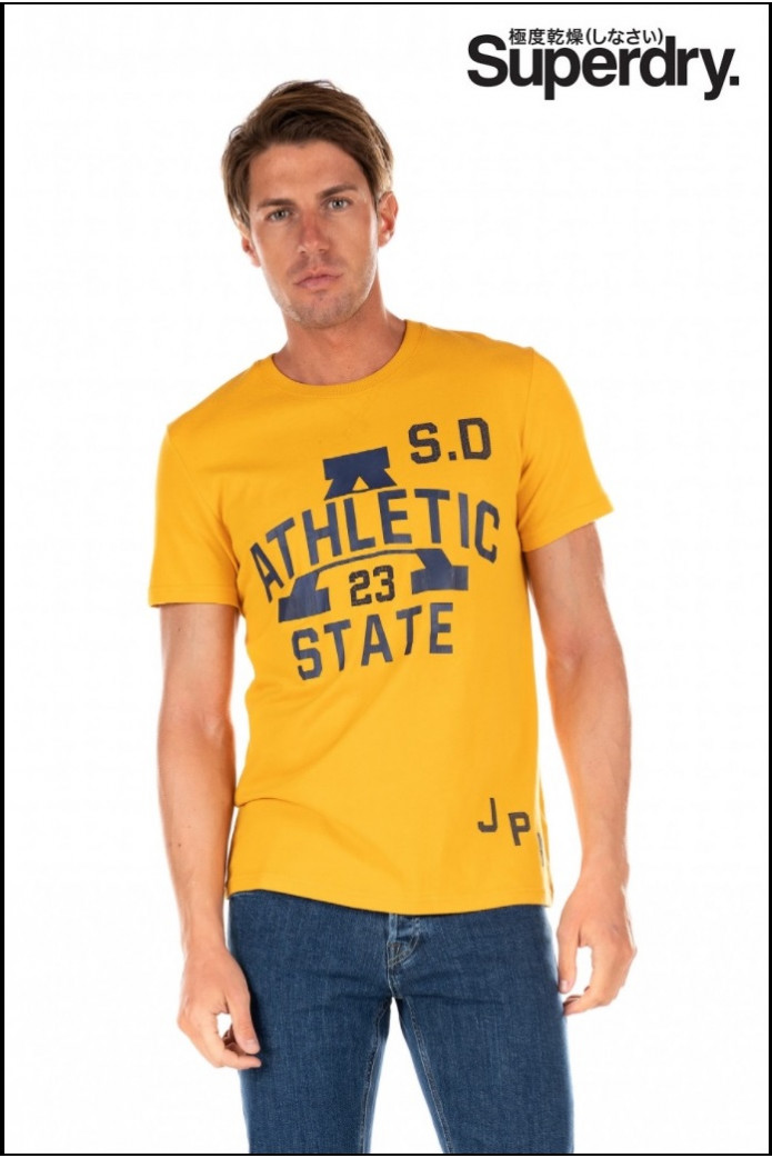 CAMISETA T&F AMARILLO SUPERDRY