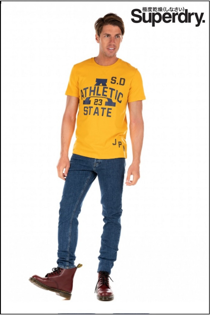 CAMISETA T&F AMARILLO SUPERDRY