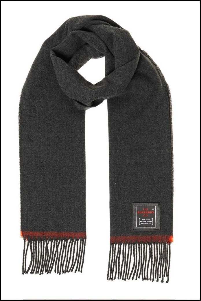 BUFANDA SOLID GRIS SUPERDRY