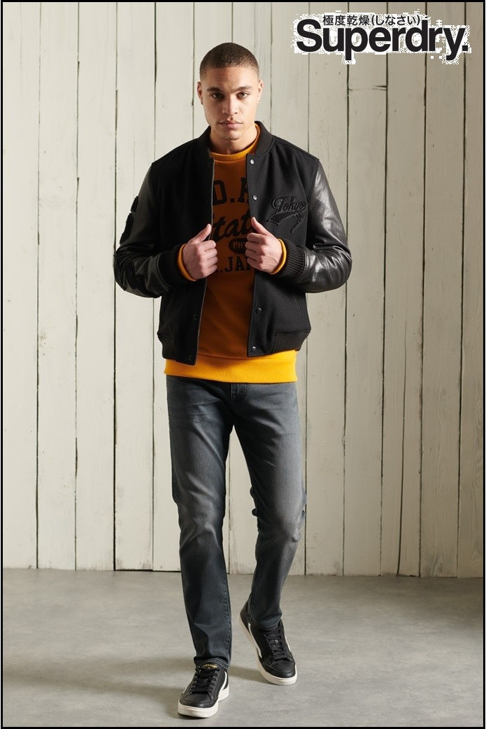 BOMBER PIEL BLACKOUT SUPERDRDY