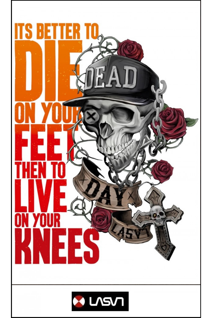 CAMISETA DE HOMBRE DEAD BLANCA LA SAL