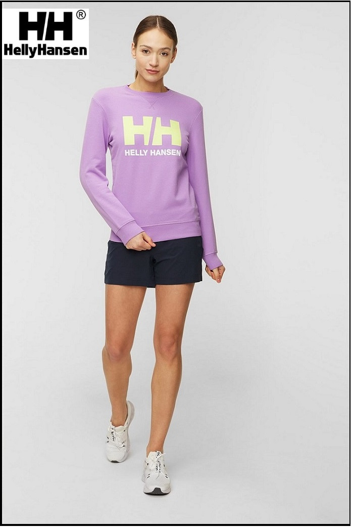 SUDADERA LILA LOGO HELLY HANSEN