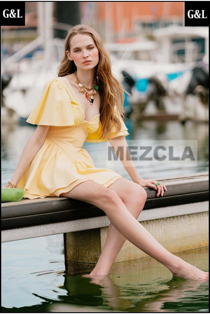 JAUNE PRINTEMPS DRESS