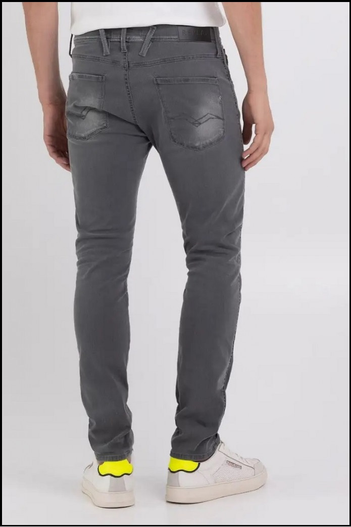 VAQUEROS DE CORTE SLIM ANBASS GRIS REPLAY