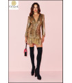 DANA GOLD DRESS FETICHE SUANCES