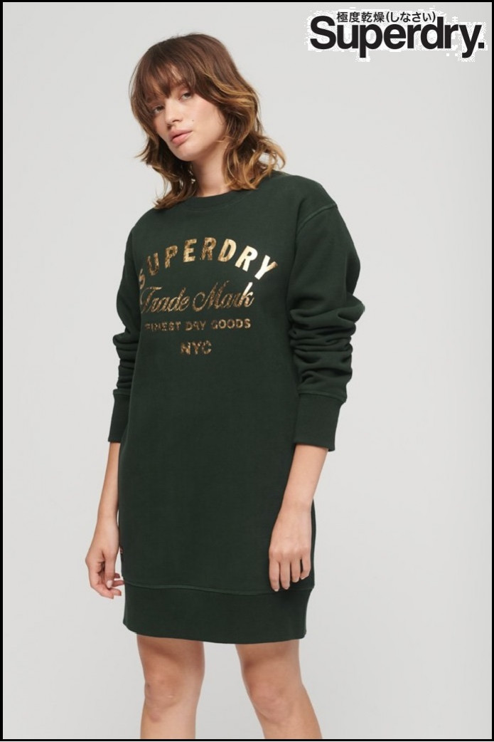 VESTIDO CON LOGOTIPO METALIZADO SUPERDRY
