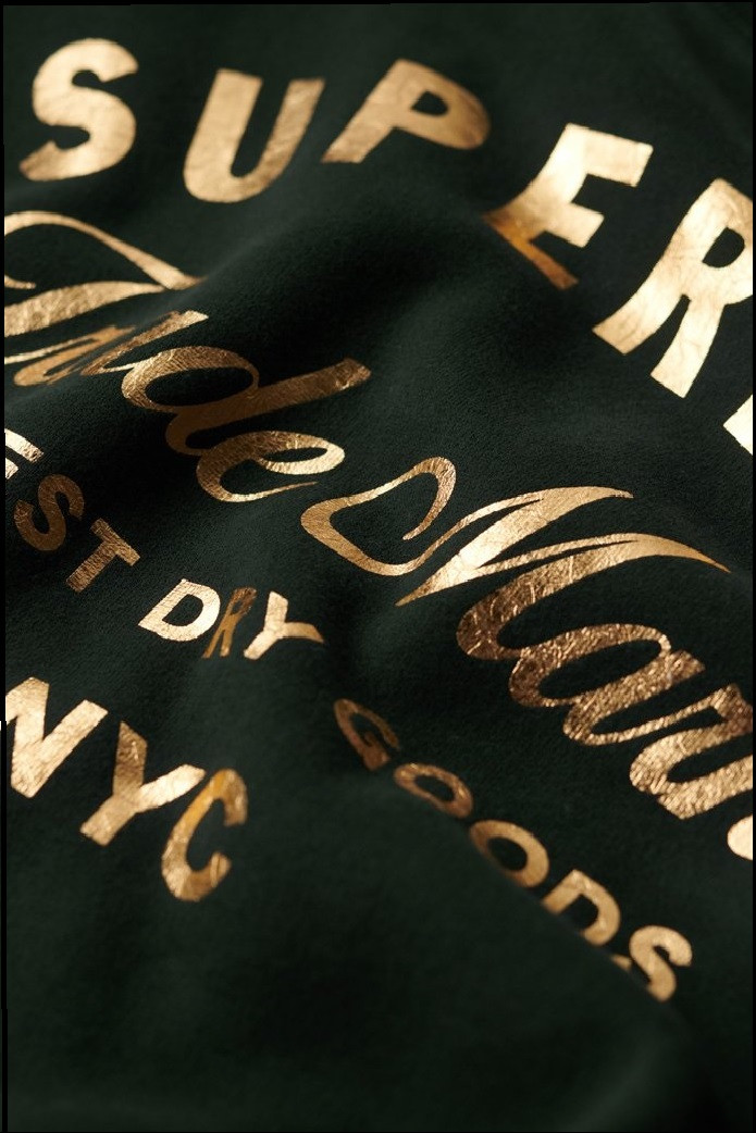 VESTIDO CON LOGOTIPO METALIZADO SUPERDRY