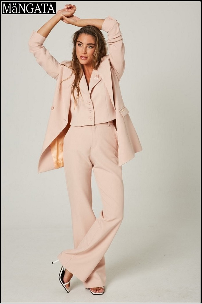 PANTALÓN CAMPANA NUDE MANGATA