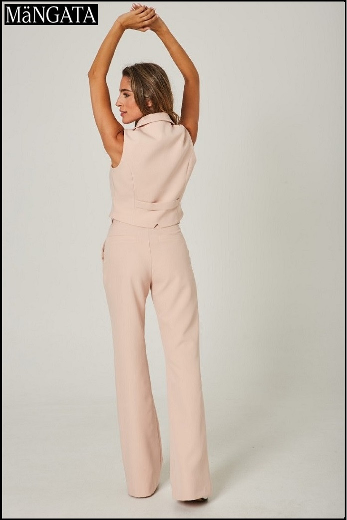 PANTALÓN CAMPANA NUDE MANGATA