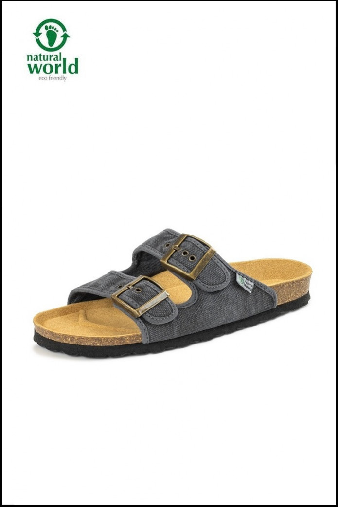 SANDALIAS UNISEX TRÓPICO NEGRO NATURAL WORLD