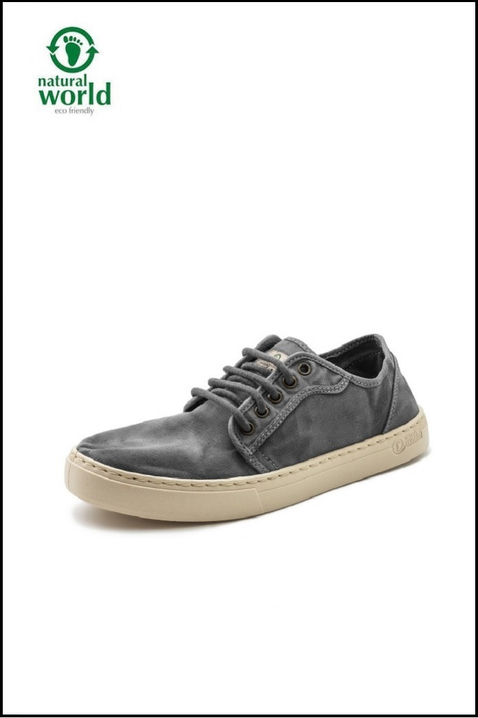 ZAPATILLAS OLD NARCISO GRIS NATURAL WORLD