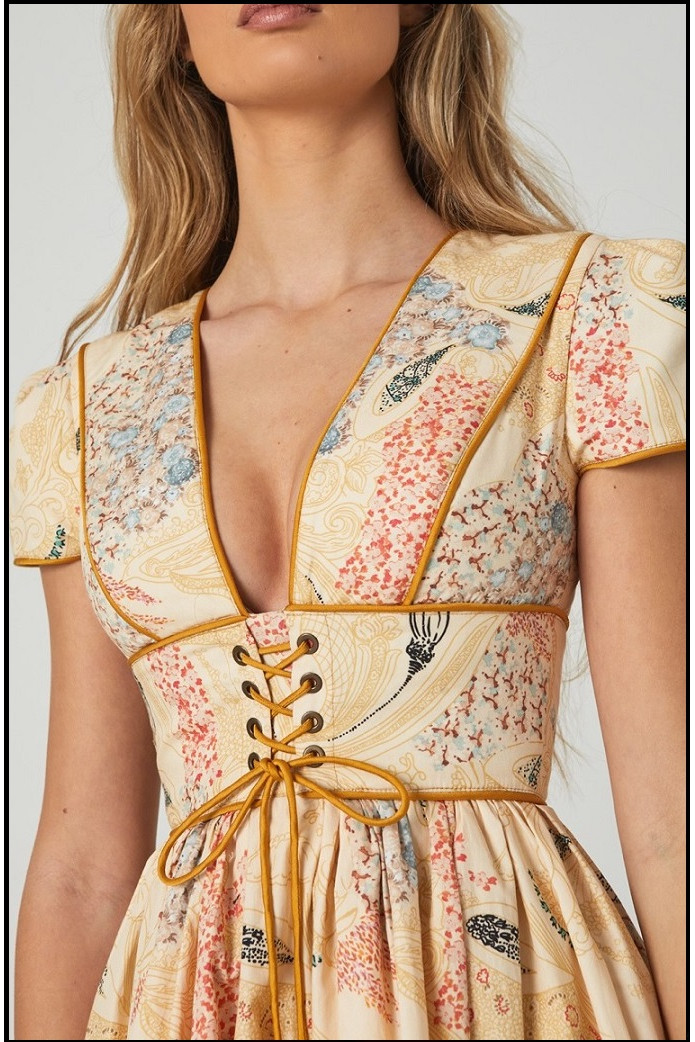 VESTIDO ESTAMPADO ALGODÓN HIGHLY PREPPY