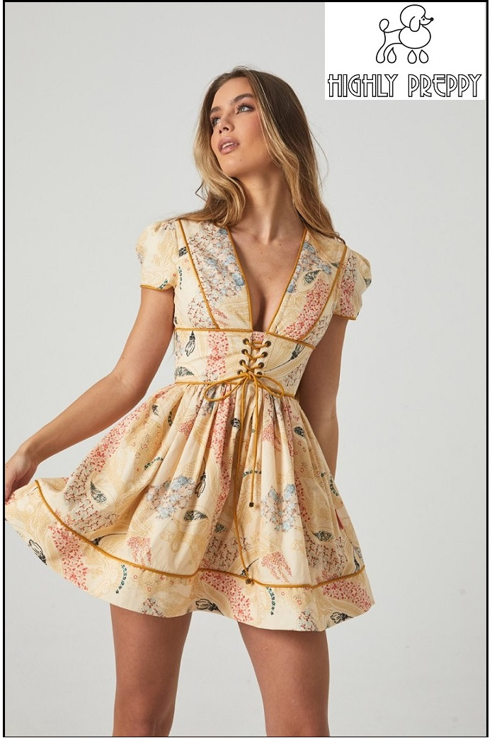 VESTIDO ESTAMPADO ALGODÓN HIGHLY PREPPY