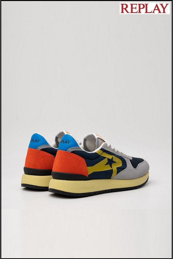 ZAPATILLAS FIBER GREY-NAVY REPLAY