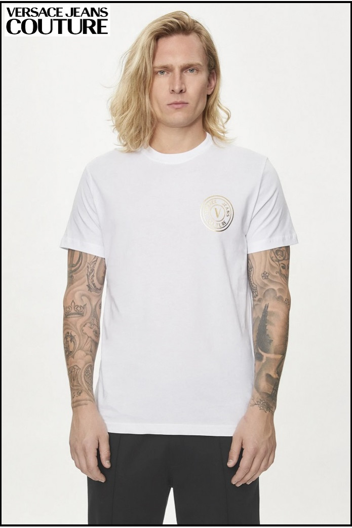 CAMISETA WHITE/GOLD VERSACE JEANS COUTURE