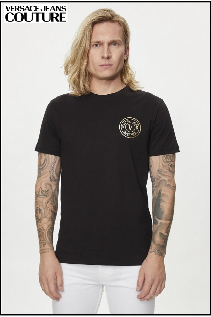 CAMISETA BLACK/GOLD VERSACE JEANS COUTURE