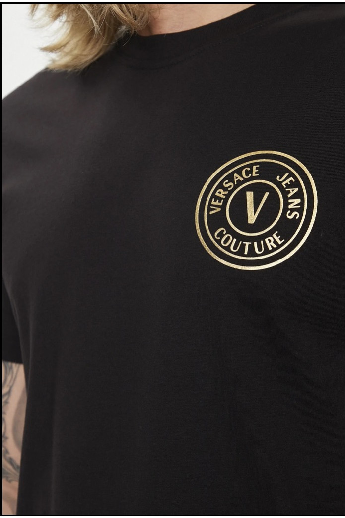 CAMISETA BLACK/GOLD VERSACE JEANS COUTURE