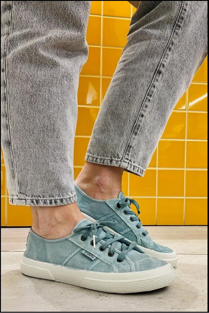 SNEAKERS UNISEX OLD BLOSSOM AQUA NATURAL WORLD