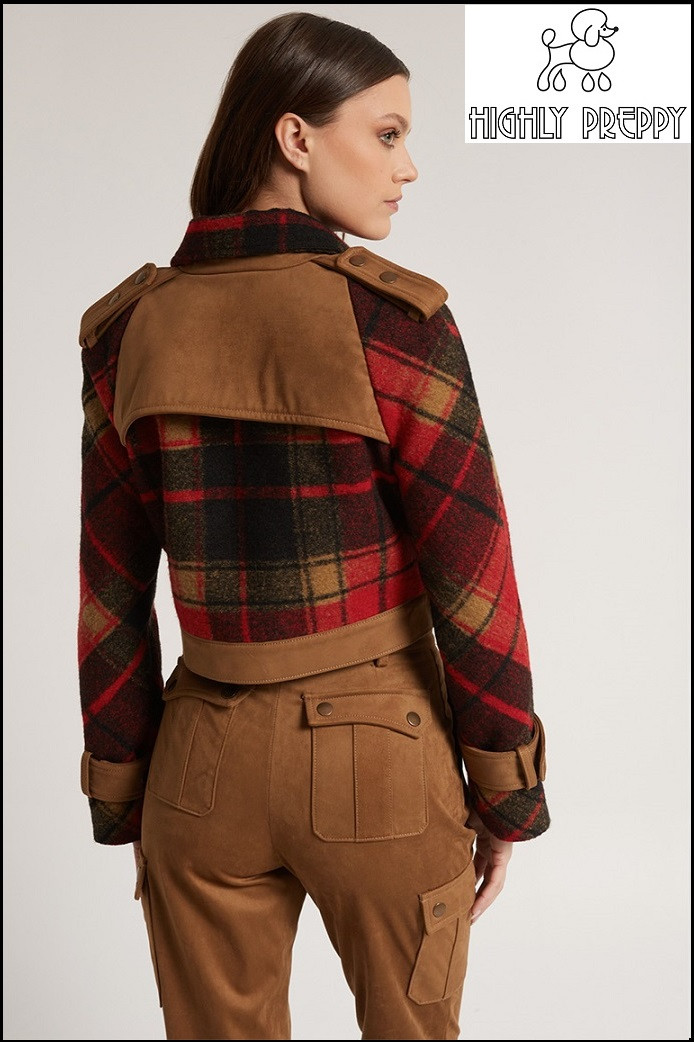 CHAQUETA TORERA CUADRO HIGHLY PREPPY