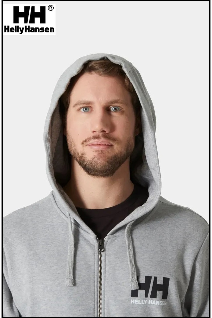 SUDADERA LOGO FULL ZIP HELLY HANSEN