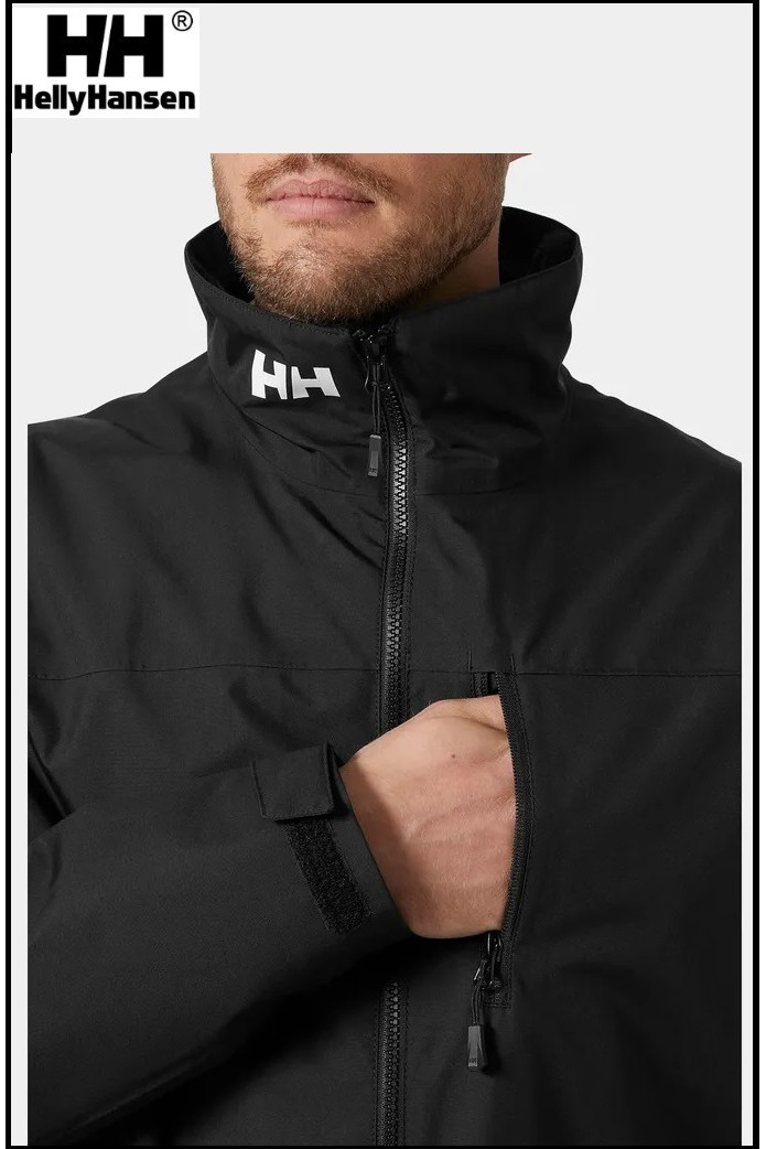 CHAQUETA CREW MIDLAYER 2.0 NEGRA HELLY HANSEN