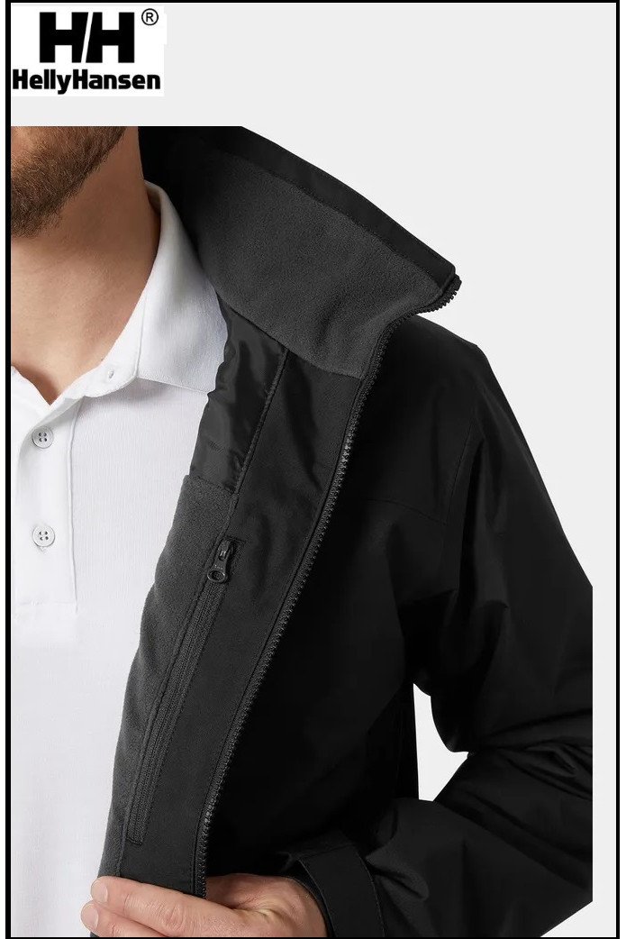 CHAQUETA CREW MIDLAYER 2.0 NEGRA HELLY HANSEN