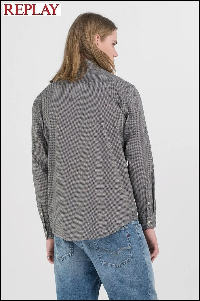 CAMISA DE POPELINA DE ALGODÓN REPLAY