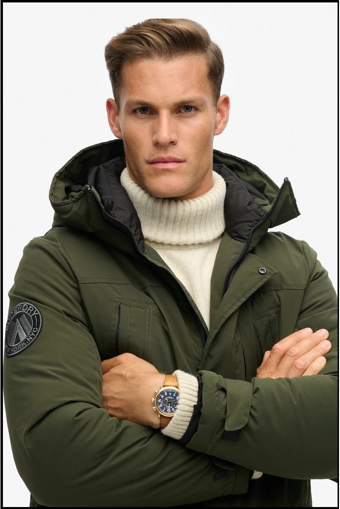 PARKA ACOLCHADA CITY VERDE SUPERDRY