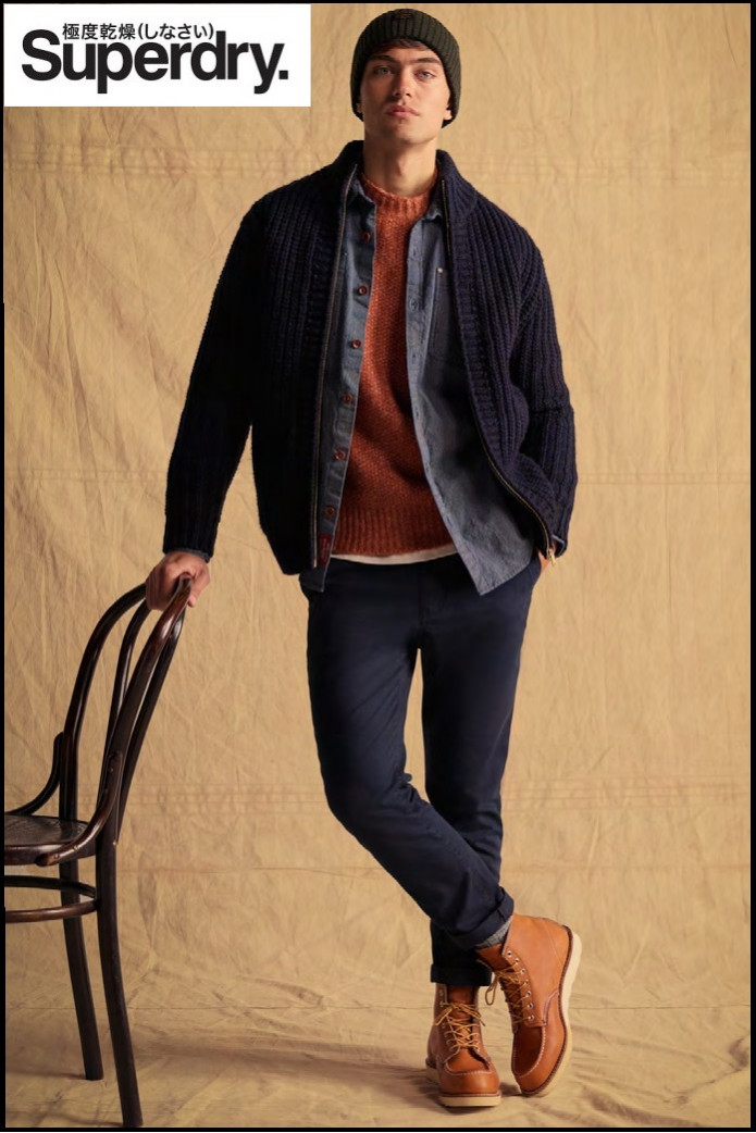 CHAQUETA CHUNKY NAVY SUPERDRY