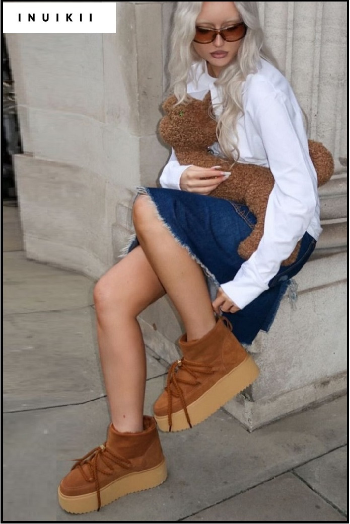 BOTAS PLATAFORMA BÁSICA MARRÓN INUIKII