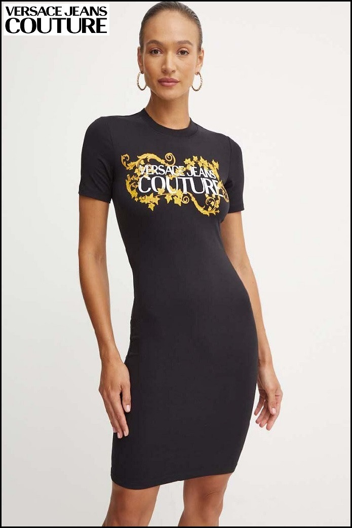 VESTIDO CAMISERO CON LOGOTIPO VERSACE JEANS COUTURE