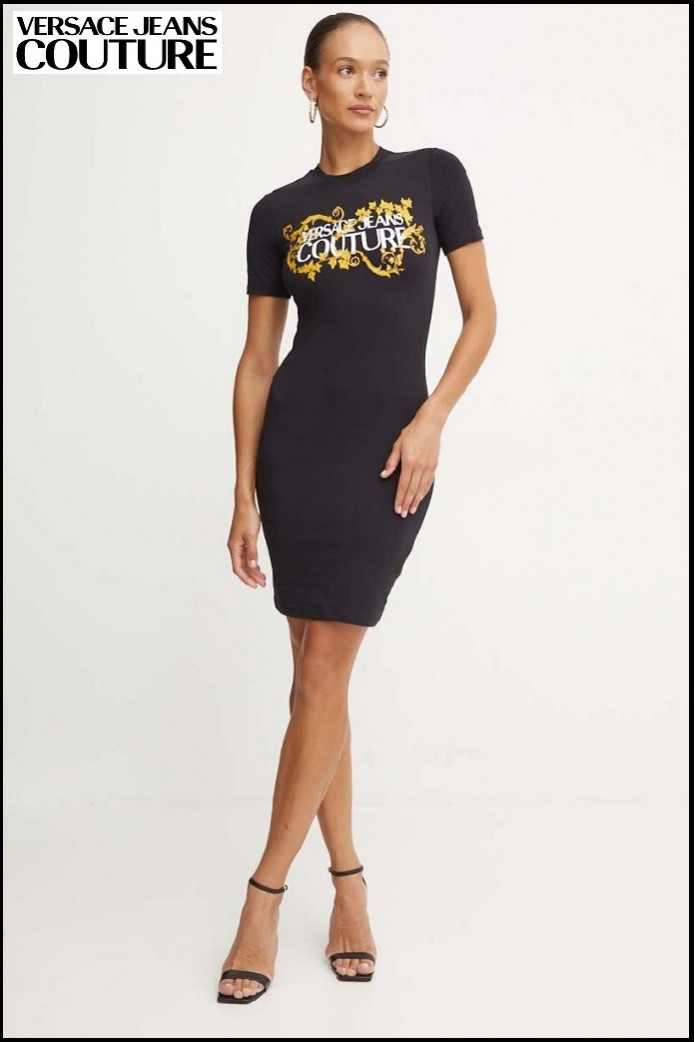 VESTIDO CAMISERO CON LOGOTIPO VERSACE JEANS COUTURE