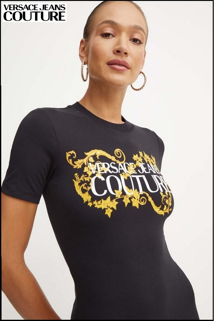VESTIDO CAMISERO CON LOGOTIPO VERSACE JEANS COUTURE