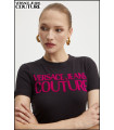 CAMISETA LOGO FLOCK VERSACE JEANS COUTURE