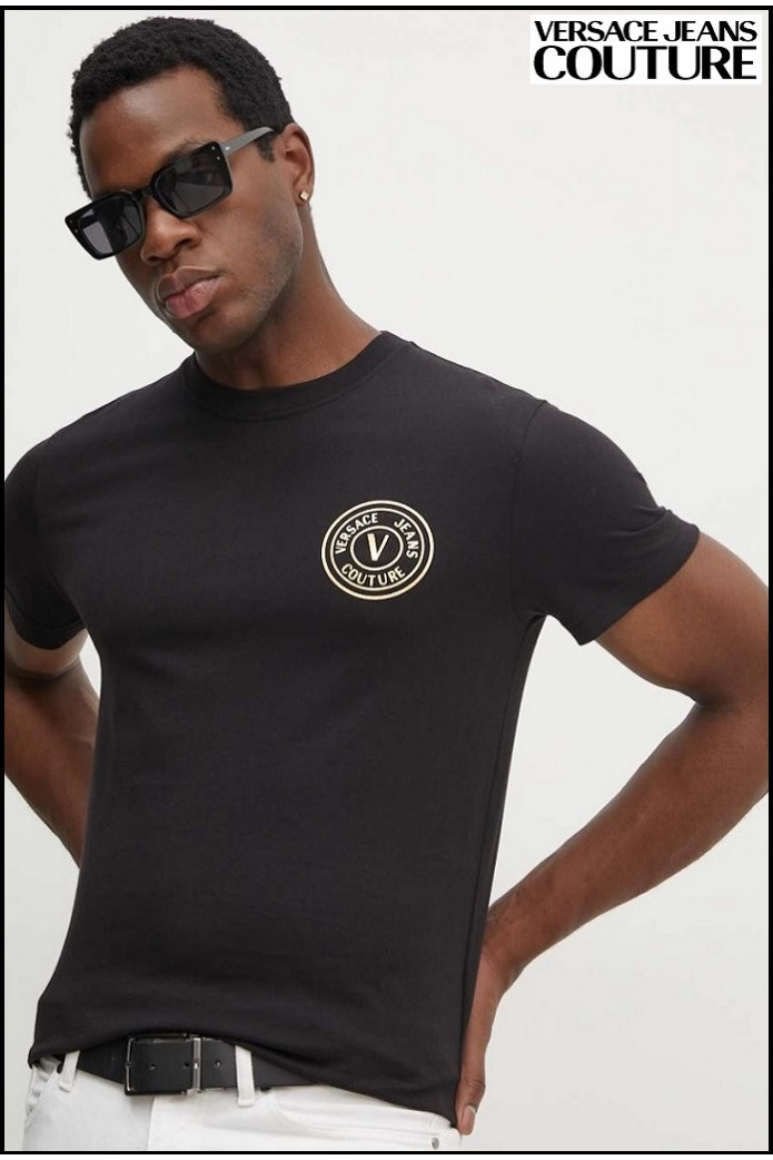 CAMISETA BLACK/GOLD VERSACE JEANS COUTURE