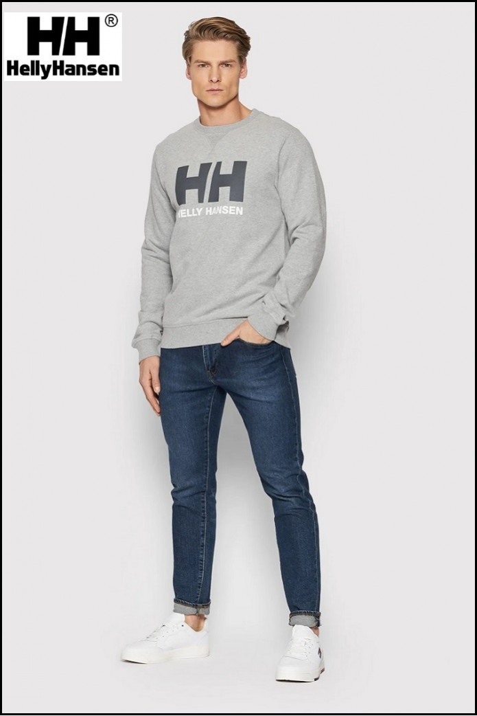 SUDADERA HH LOGO GREY HELLY HANSEN
