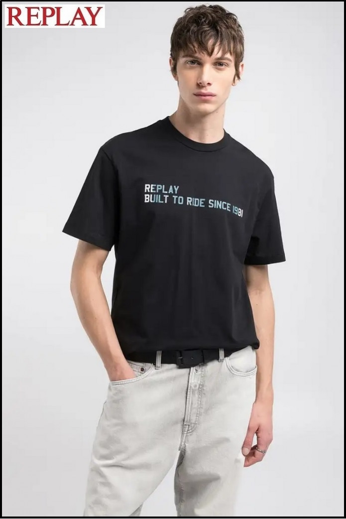 CAMISETA RELAXED FIT CON ESTAMPADO REPLAY