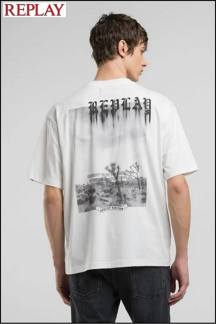 CAMISETA CON ESTAMPADO FOTOGRÁFICO REPLAY