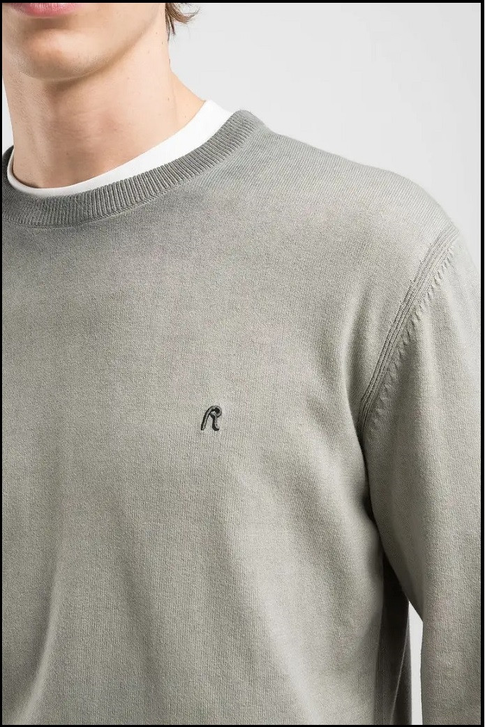 JERSEY REGULAR ALGODÓN DIFUMINADO VERDE REPLAY