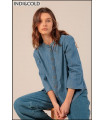CAMISA DENIM CUELLO MAO INDI&COLD