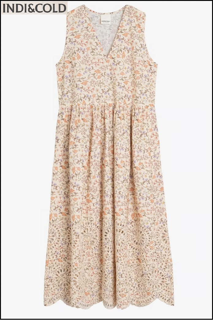VESTIDO POPELÍN BORDADO INDI&COLD