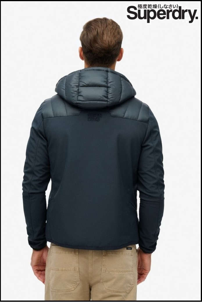 CHAQUETA SOFTSHELL AZUL SUPERDRY