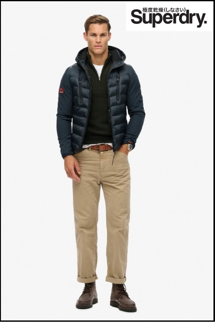 CHAQUETA SOFTSHELL AZUL SUPERDRY