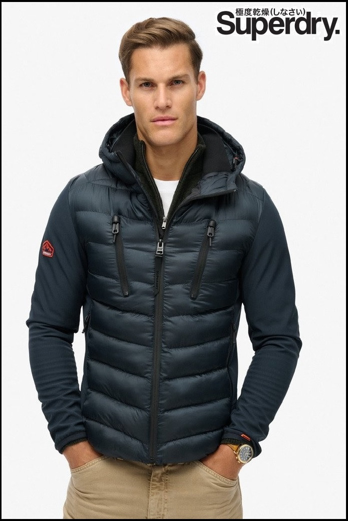 CHAQUETA SOFTSHELL AZUL SUPERDRY