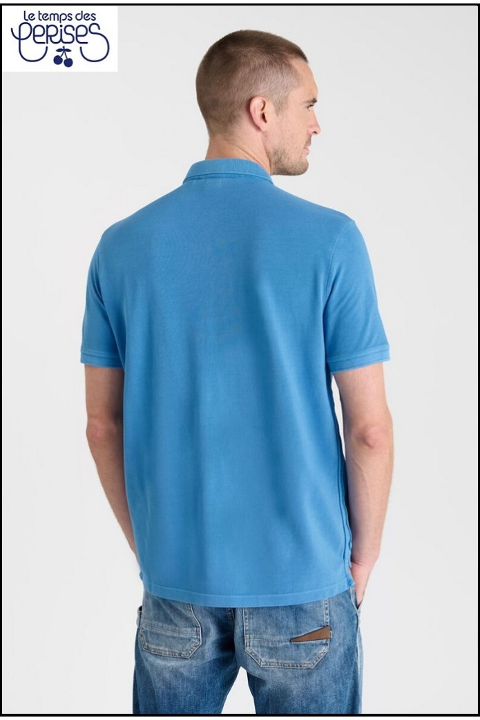 POLO PIQUÉ AZUL LE TEMPS DES CERISES