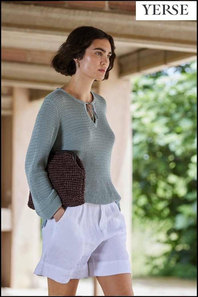 JERSEY CALADO LAZO VERDE CLARO YERSE