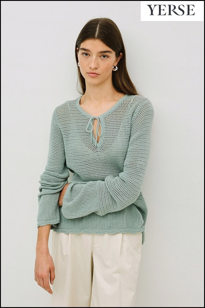 JERSEY CALADO LAZO VERDE CLARO YERSE